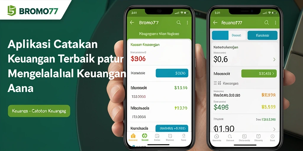 Tampilan antarmuka aplikasi BROMO77 yang sederhana dan informatif.