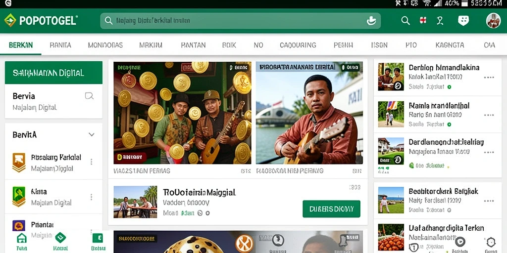 Tampilan antarmuka POPOTOGEL yang menarik dan informatif.