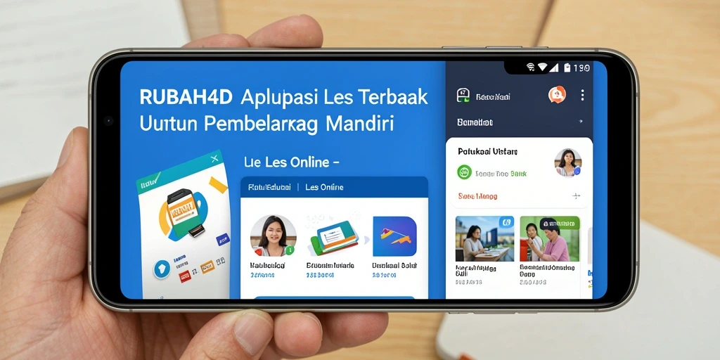 Antarmuka aplikasi Les Online RUBAH4D yang user-friendly dan menarik.