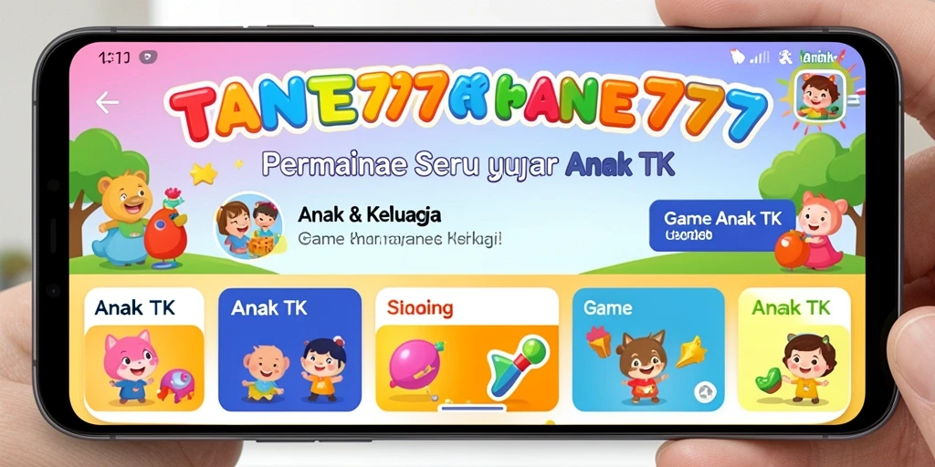 Antarmuka permainan edukatif yang ceria dan interaktif.